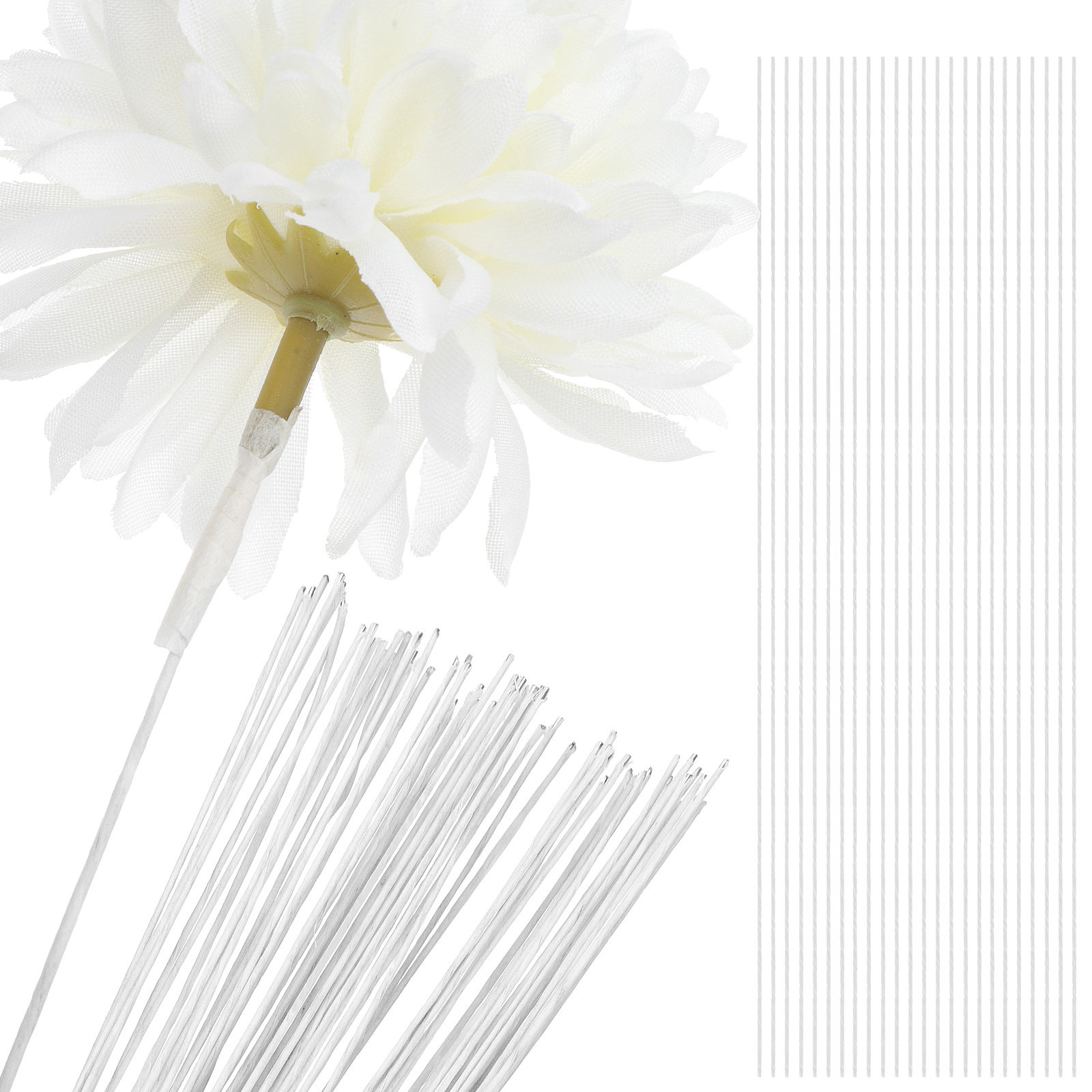 Wire Stem Florist - 100 sztuk – druciki do tworzenia