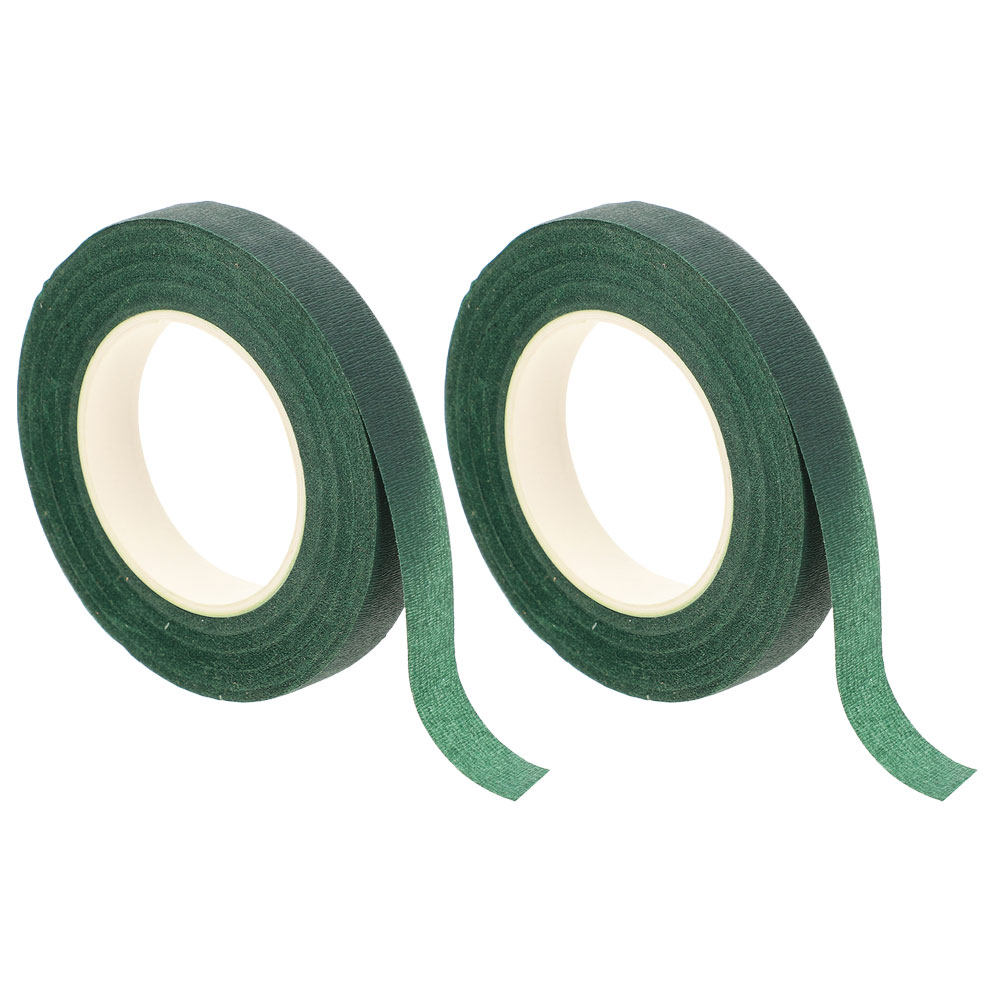 Floral Tape Green - 2 rolki zielonej taśmy w kwiatowy