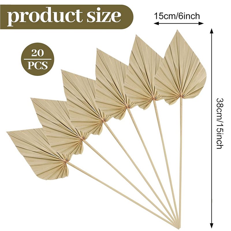 80 sztuk suszonych liści palm  – Palm Leaf Dried recenzja i cena