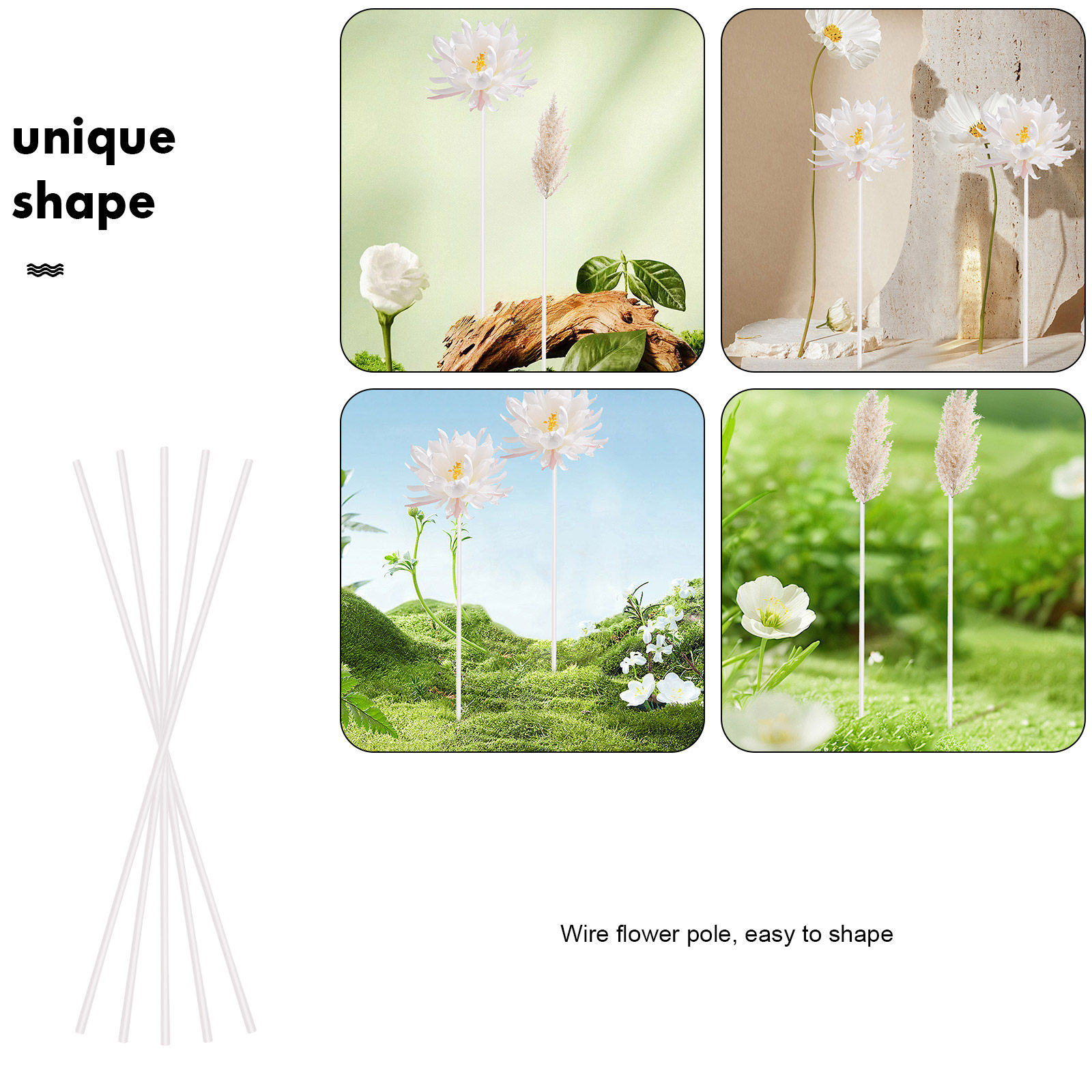 40 sztuk grubych, metalowych d – Wire Stem Florist recenzja i cena