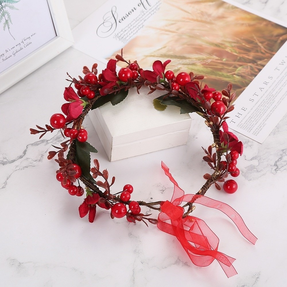 Duża czerwona girlanda z jagód – Floral Tape Green recenzja i cena