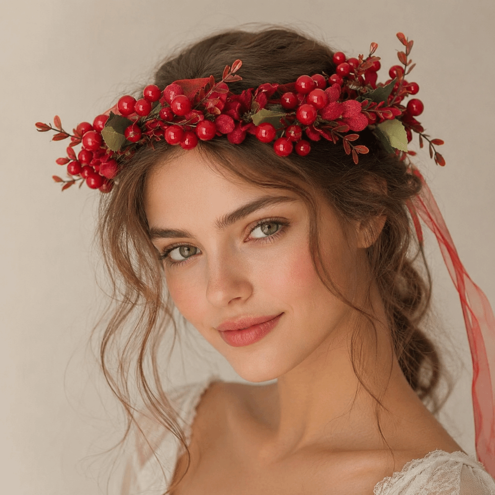 Duża czerwona girlanda z jagód – Floral Tape Green recenzja i cena